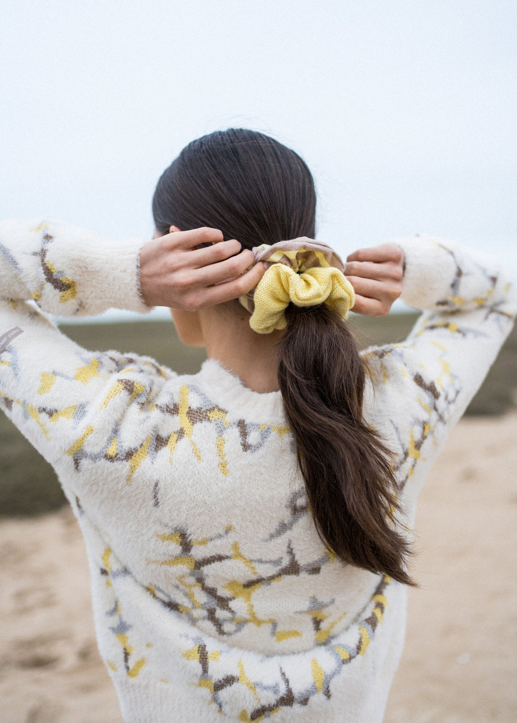 Saint James LEEDS Sweater (WINTER WHITE / BEIGE / BUTTER YELLOW)