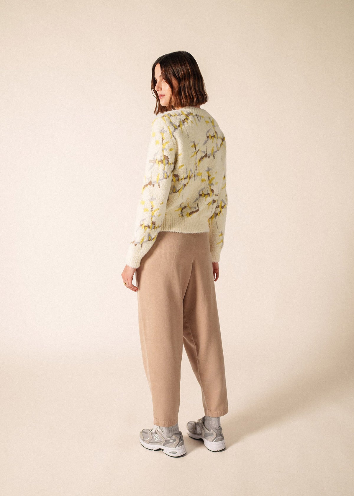 Saint James LEEDS Sweater (WINTER WHITE / BEIGE / BUTTER YELLOW)