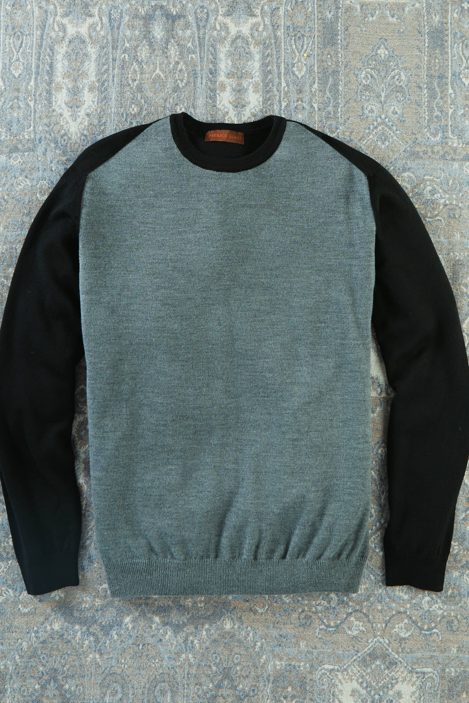 Patrick James Color Block Crewneck Sweater