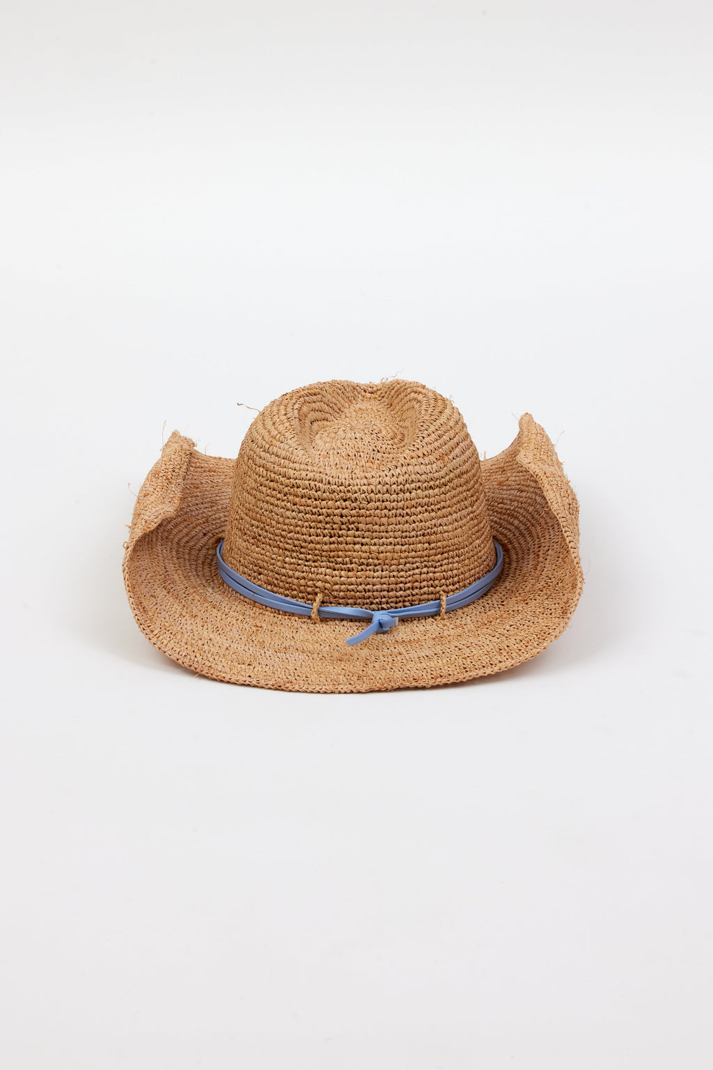 Hat Attack New York Raffia Crochet Cowboy