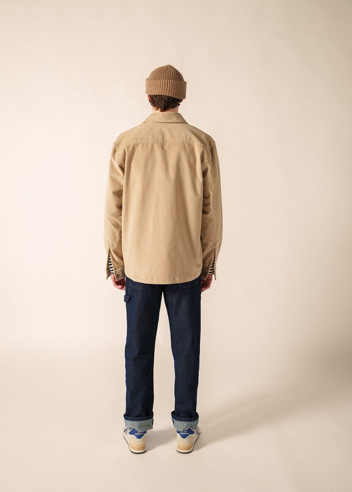 Saint James ST FIRMIN Corduroy Overshirt (BEIGE)