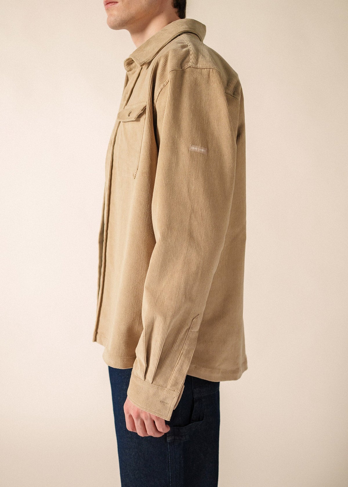 Saint James ST FIRMIN Corduroy Overshirt (BEIGE)