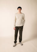 Saint James BEILLE Breton Shirt (ECRU / GRAY)