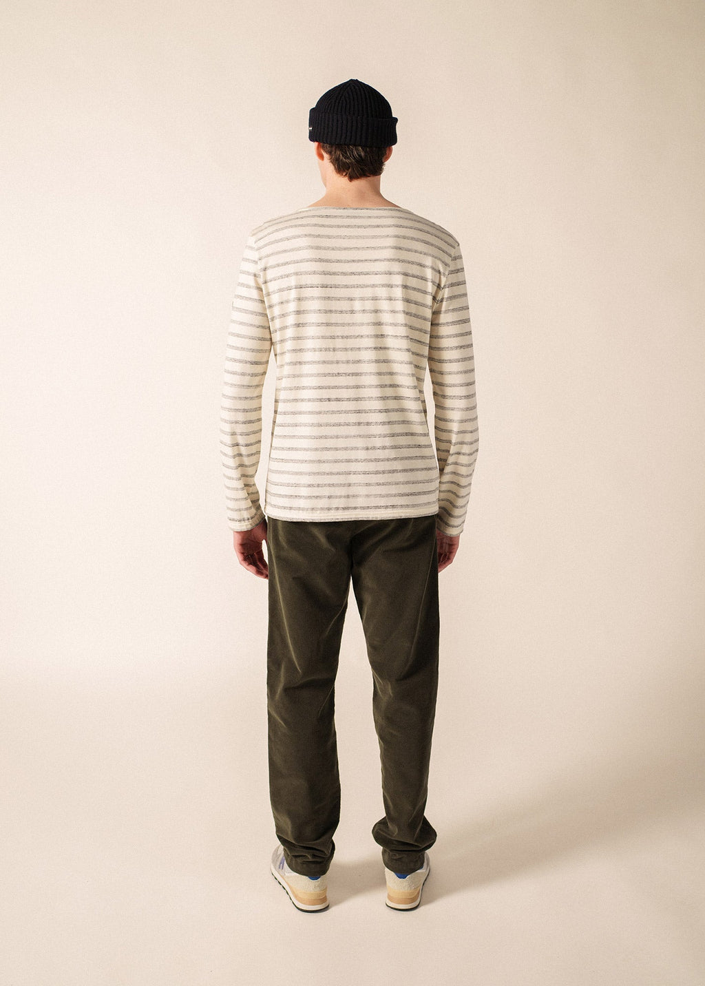 Saint James BEILLE Breton Shirt (ECRU / GRAY)