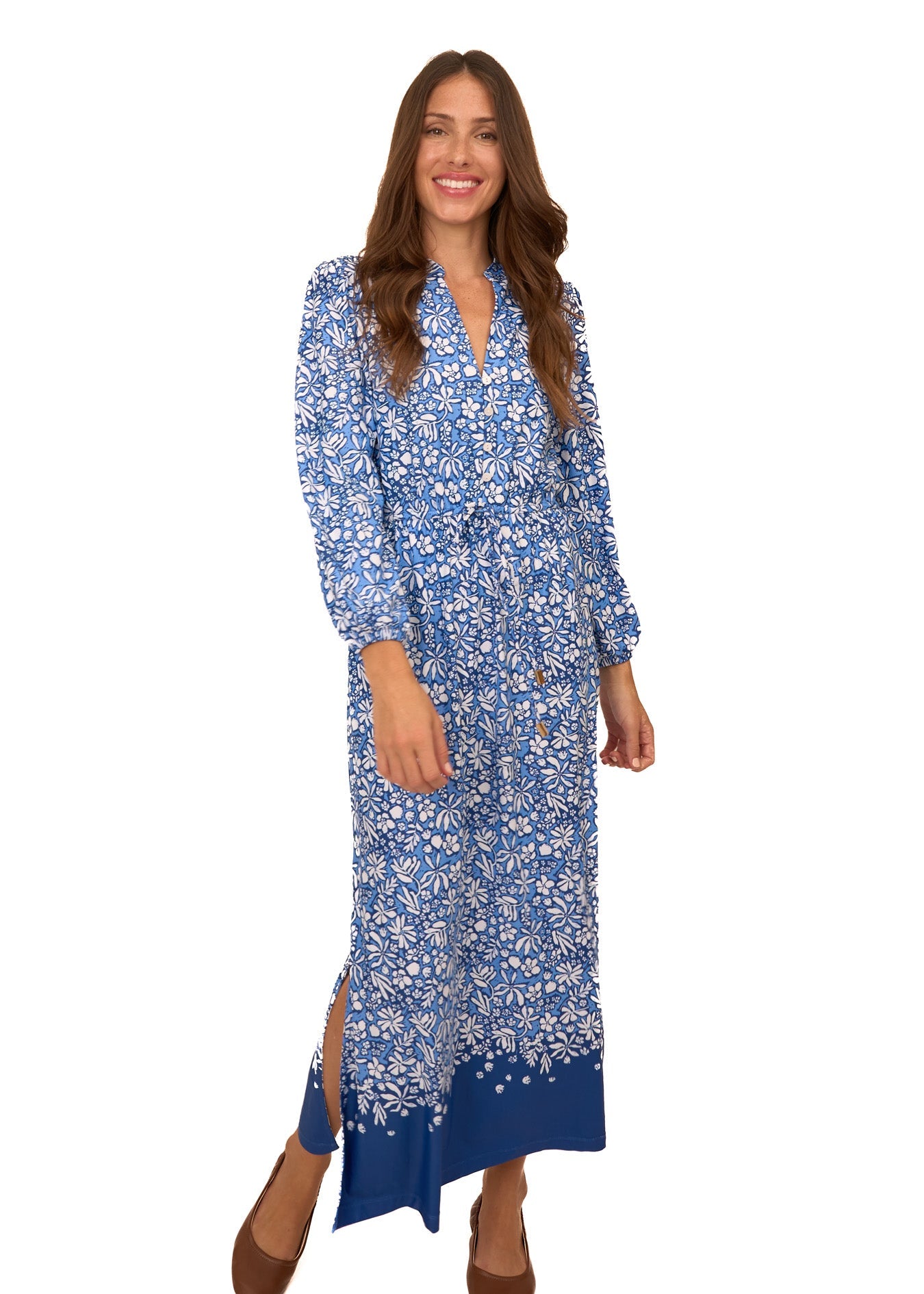 Cabana Life Button Down Maxi Dress, Seaside Floral