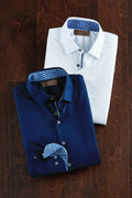 Patrick James Reserve Long Sleeve Solid With Trim Shirt