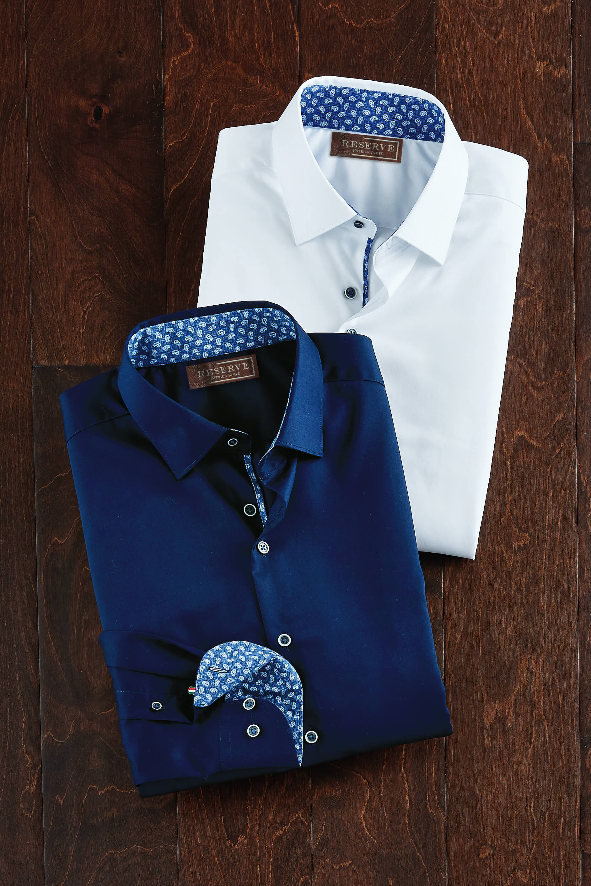 Reserve Long Sleeve Solid With Trim Shirt