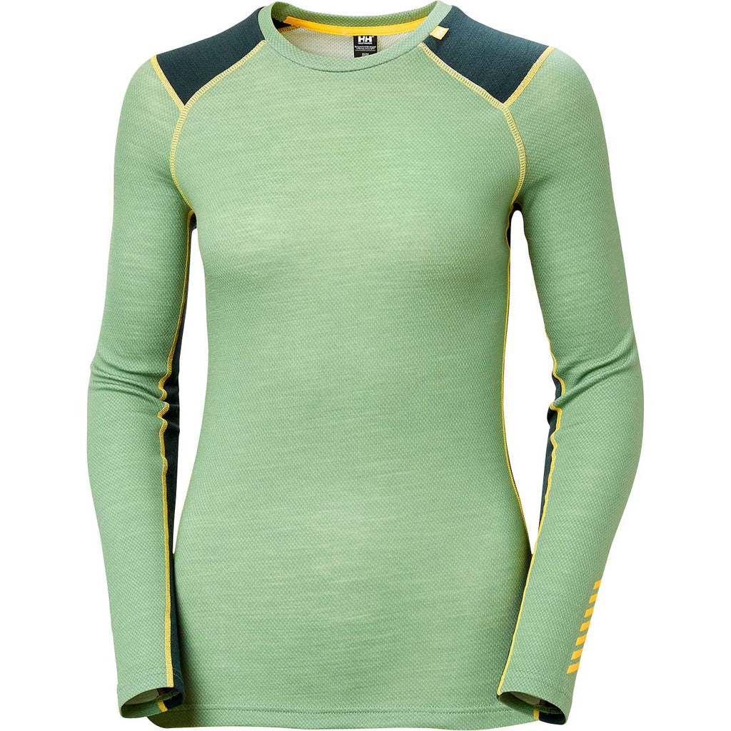 Helly Hansen Women's LIFA® Merino Midweight Crew Base Layer - Jade 2.0