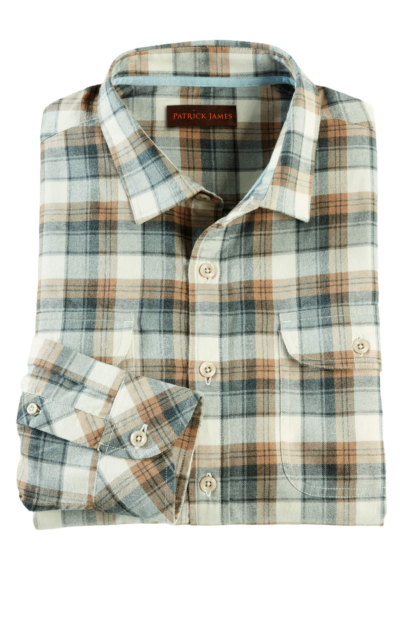Patrick James Long Sleeve Lenox 2 Pocket Flannel Shirt
