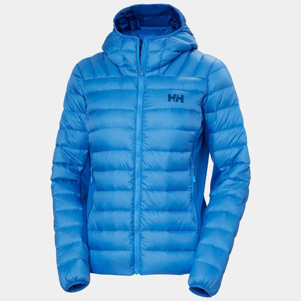 Helly Hansen Women's Verglas Down Hybrid Hooded Jacket 2.0 - Ultra Blue