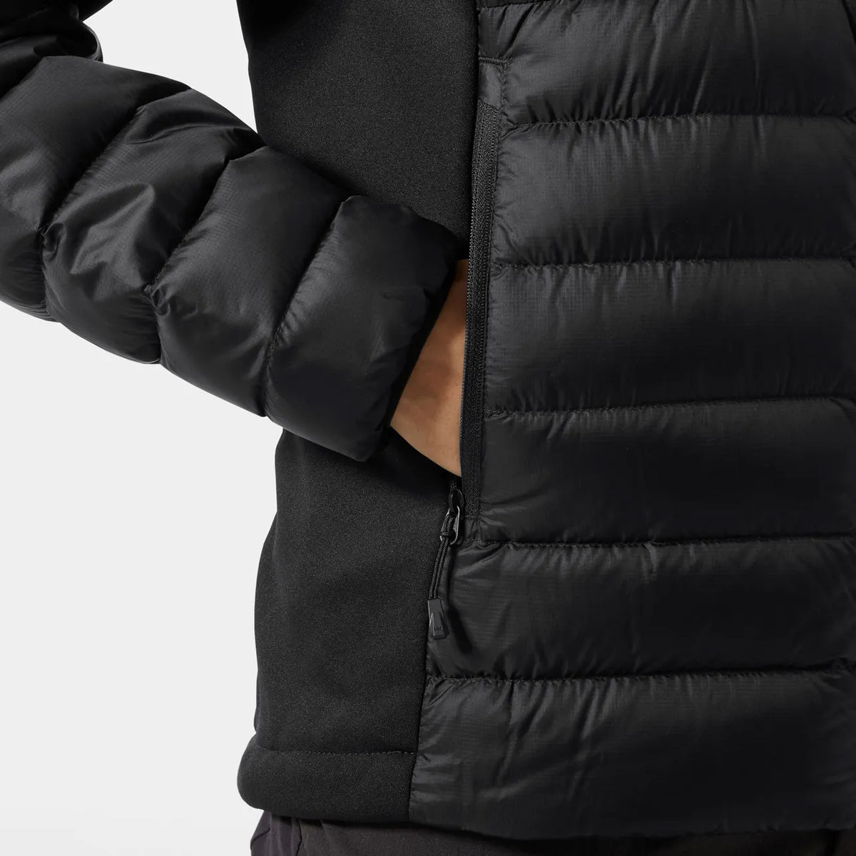 Helly Hansen Women's Verglas Down Hybrid Hooded Jacket 2.0 - Black