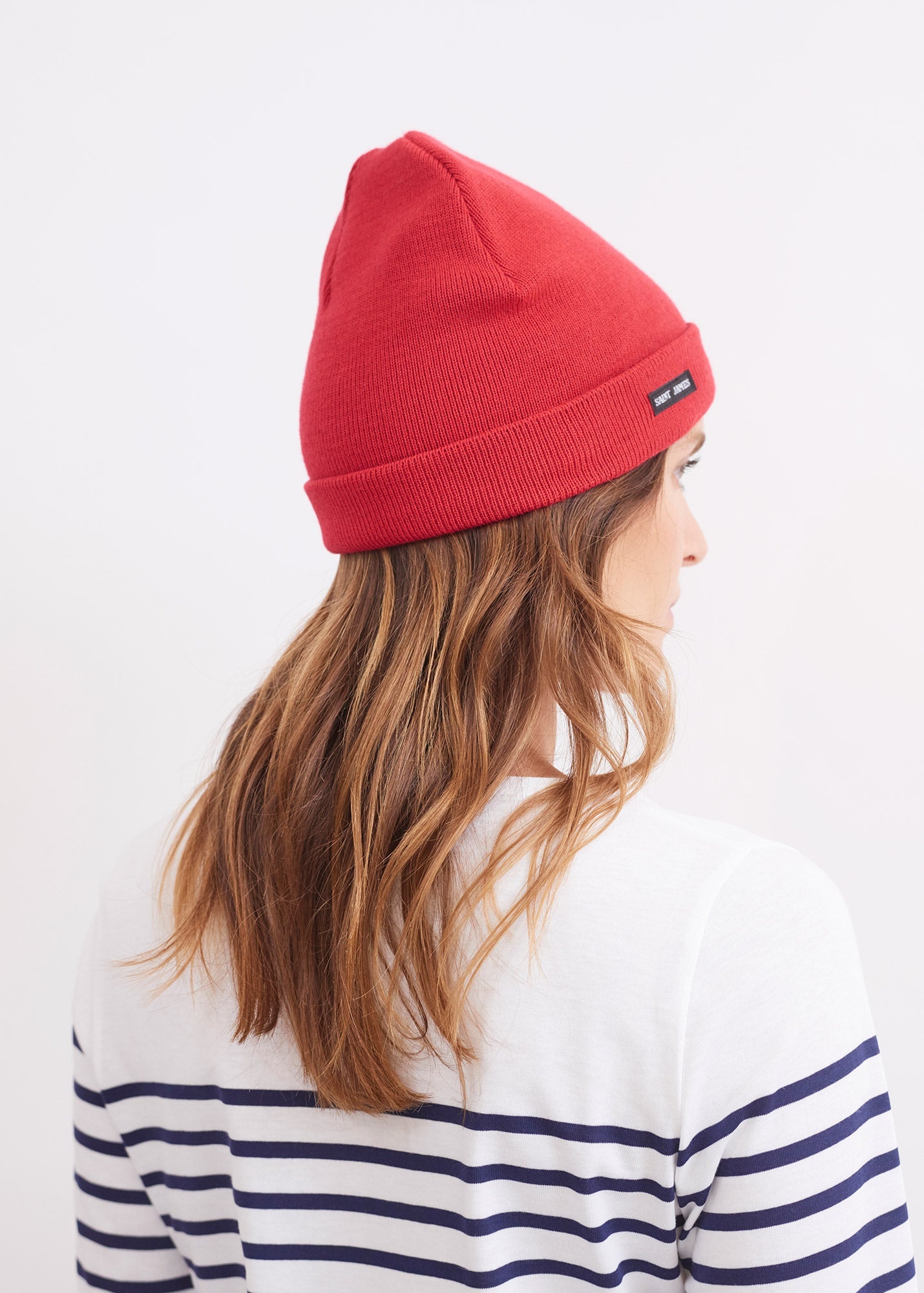 Saint James CARTIER - Nautical Wool Blend Beanie (RED)