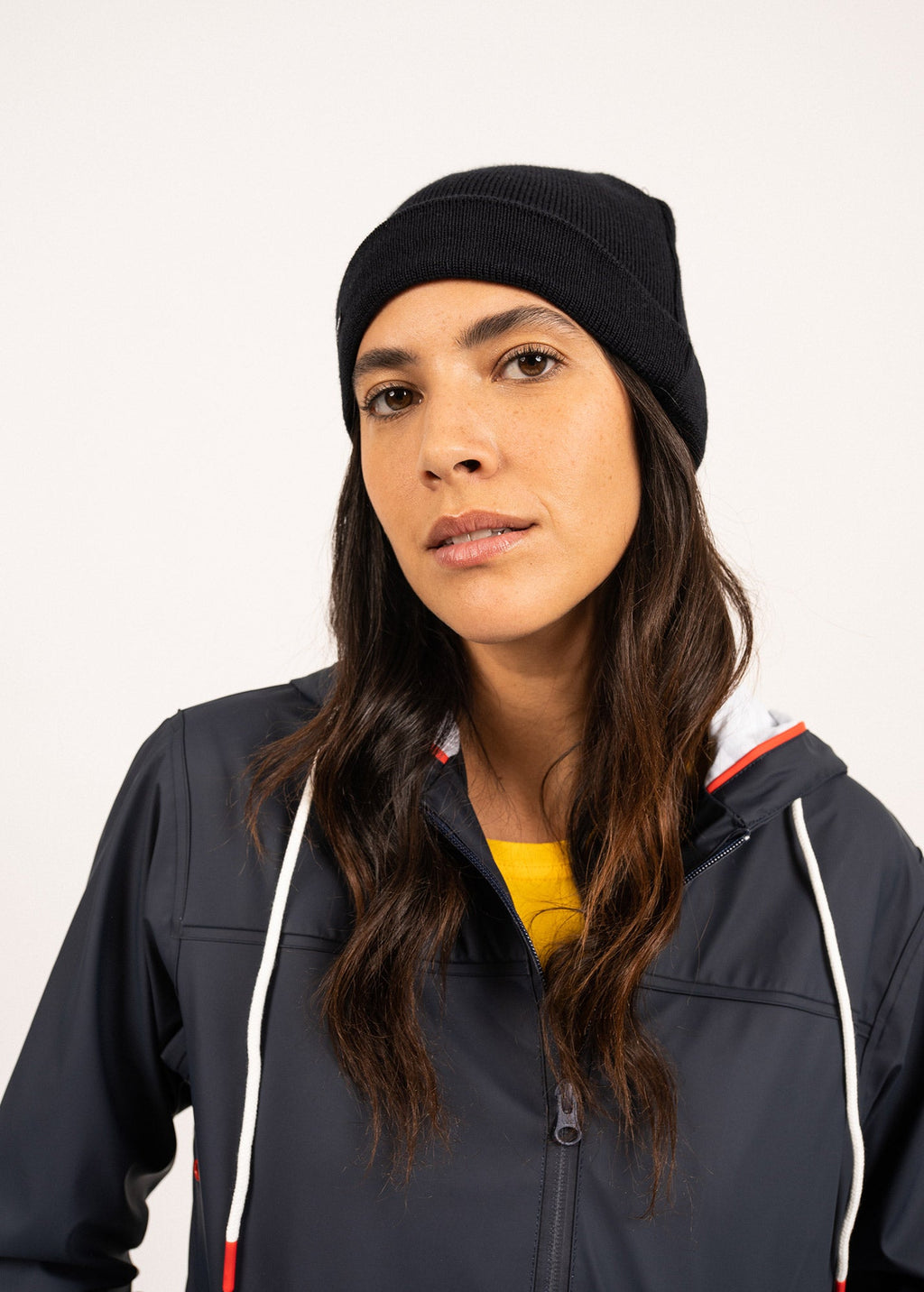 Saint James CARTIER - Nautical Wool Blend Beanie (NAVY)