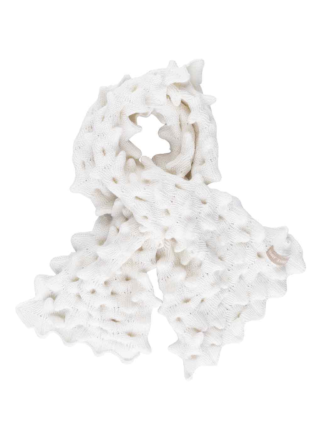 Saint James ALVEOLE - Fancy Knit Scarf (IVORY)