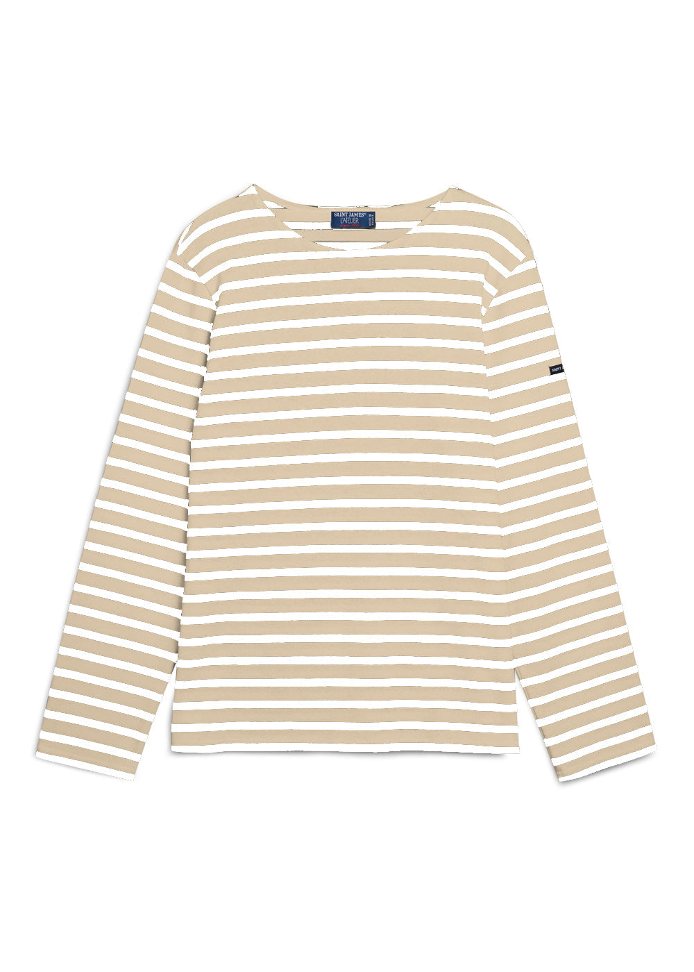 Saint James MERIDIEN MODERNE - Original Breton Shirt | Heavyweight Cotton | Men Fit (OATMEAL / WHITE)