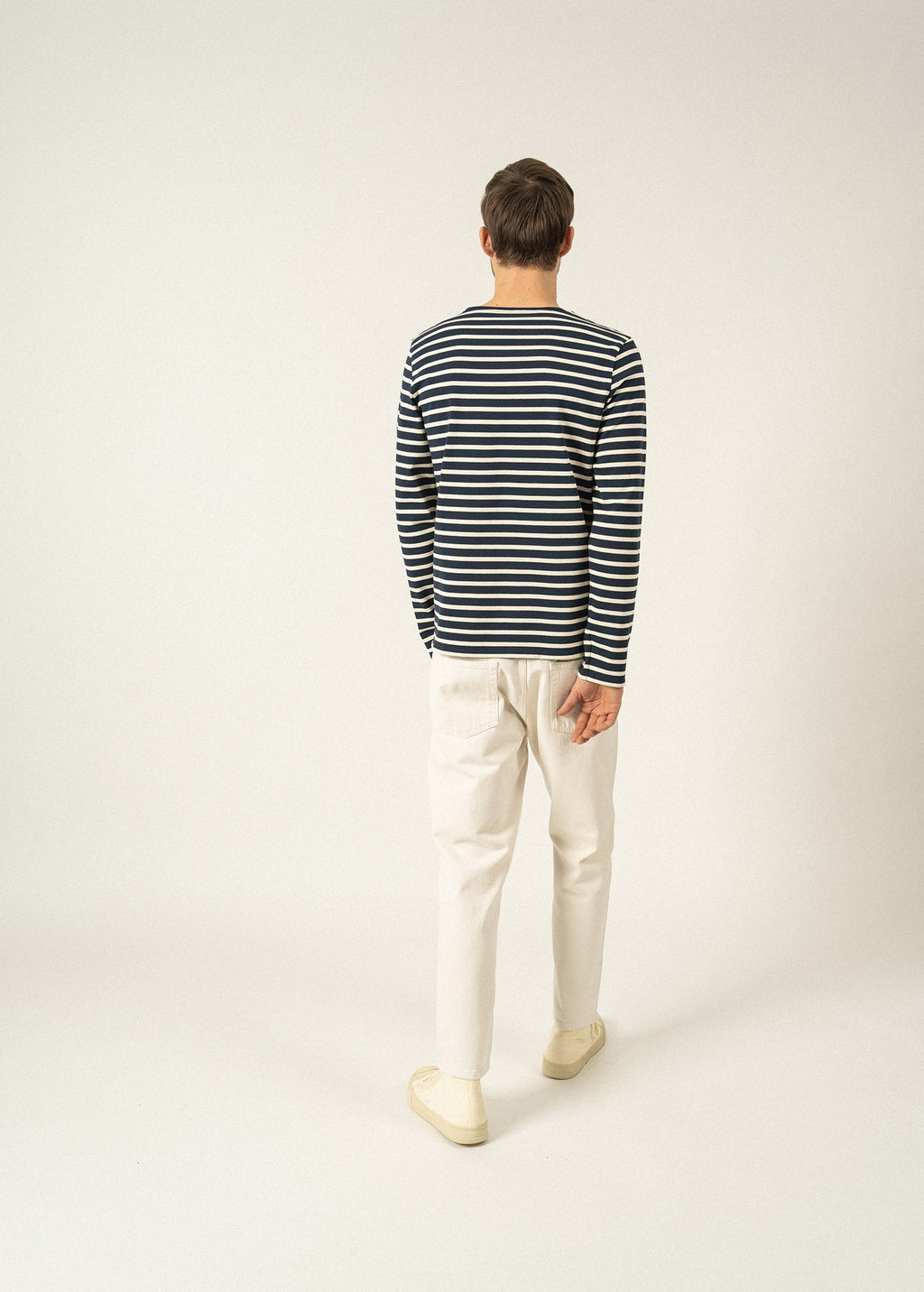 Saint James MERIDIEN MODERNE - Original Breton Shirt | Heavyweight Cotton | Men Fit (NAVY / ECRU)