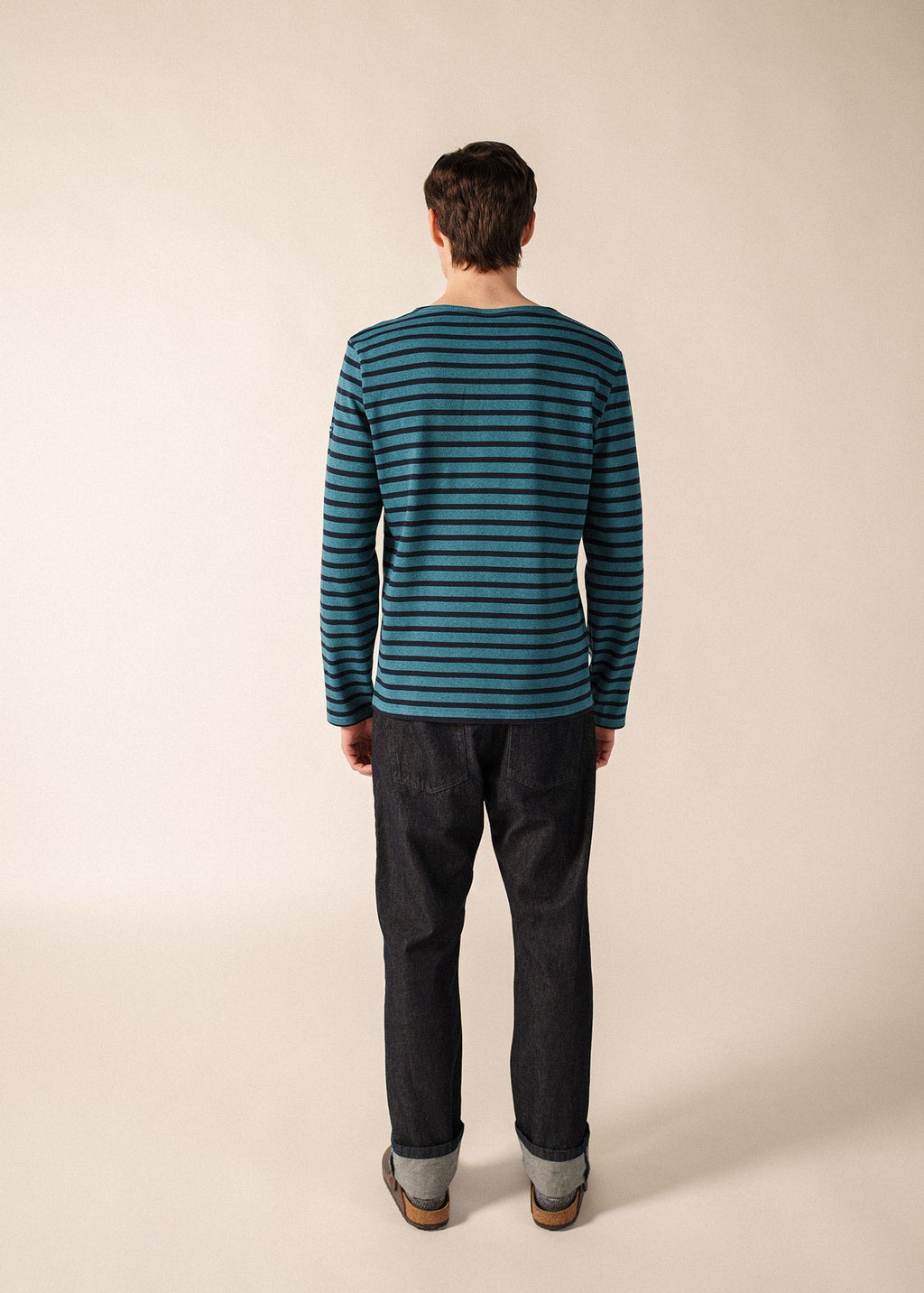 Saint James Meridien Moderne Breton Shirt, Coastal Blue / Navy