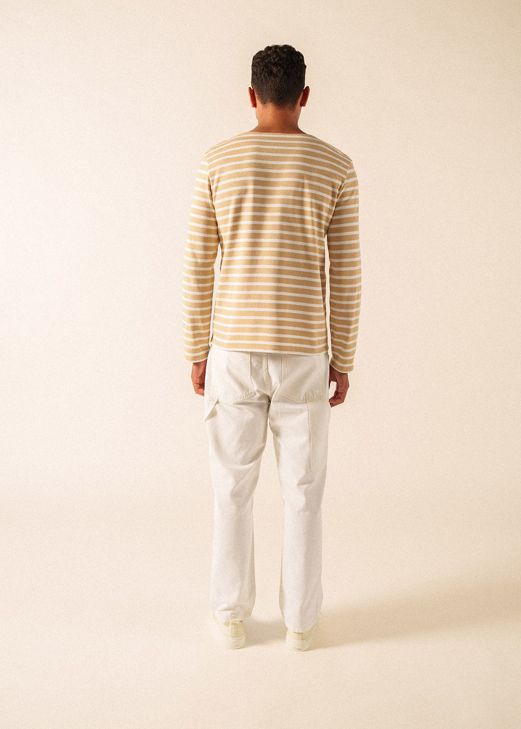 Saint James MERIDIEN MODERNE Breton Shirt (SAIL CANVAS / WHITE)