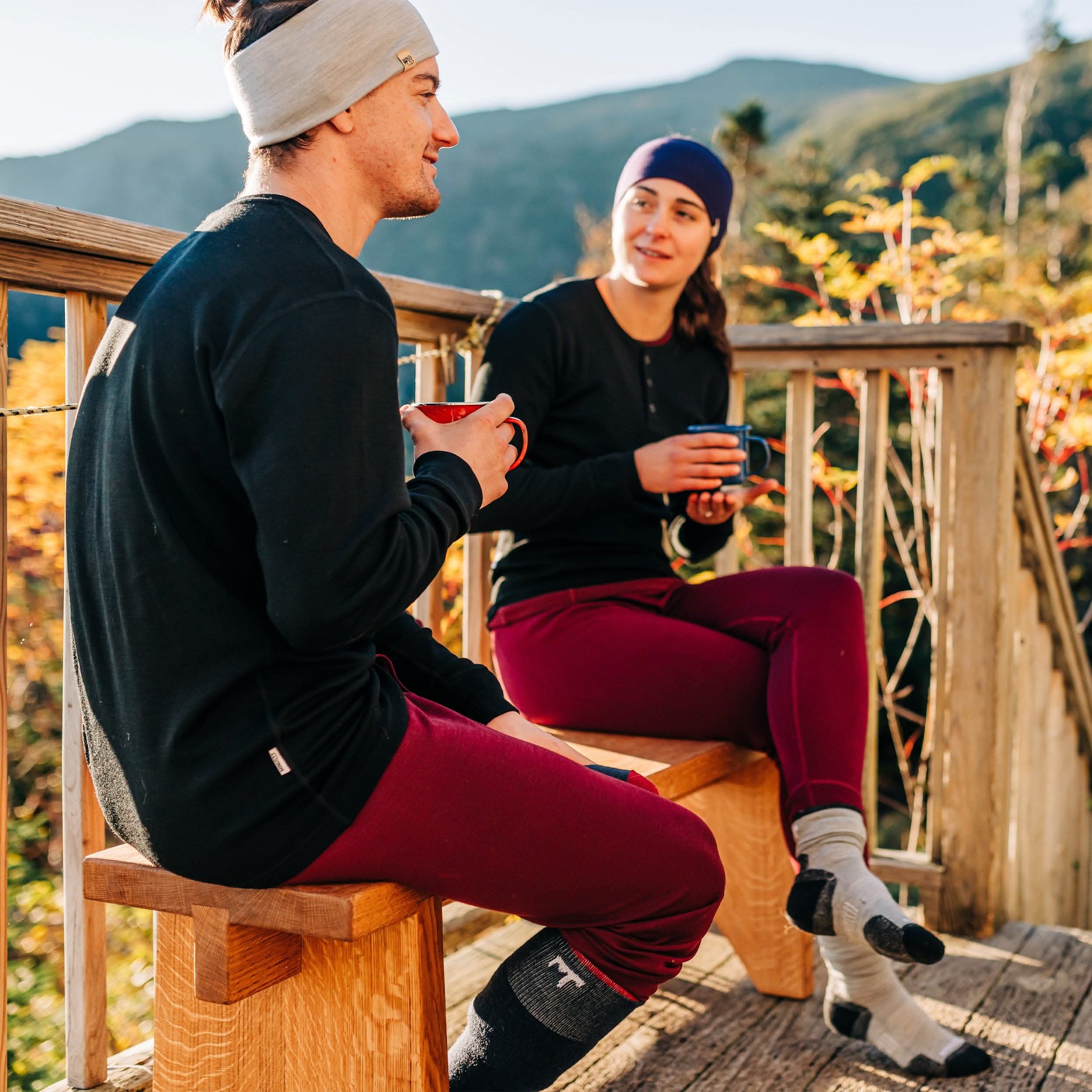 Midweight Men's Wool Bottom Thermal Base Layer -  100% Merino Wool