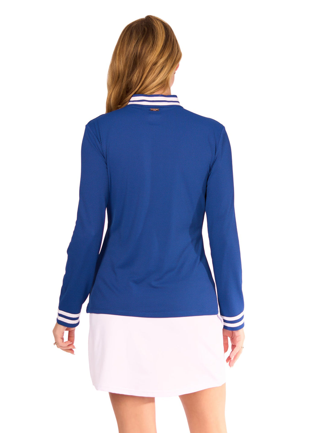 Cabana Life Collared 1/4 Zip, Navy