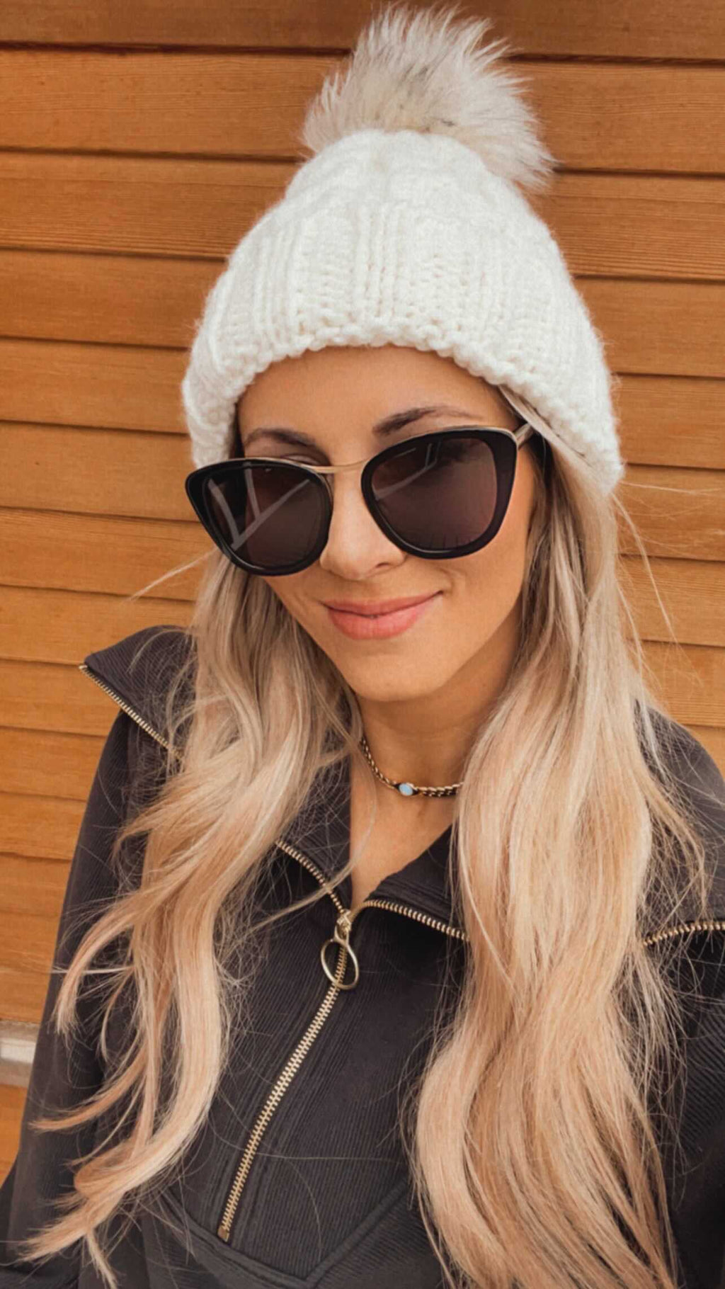 Bisous Sunglasses The Hannah Piano Black Gold