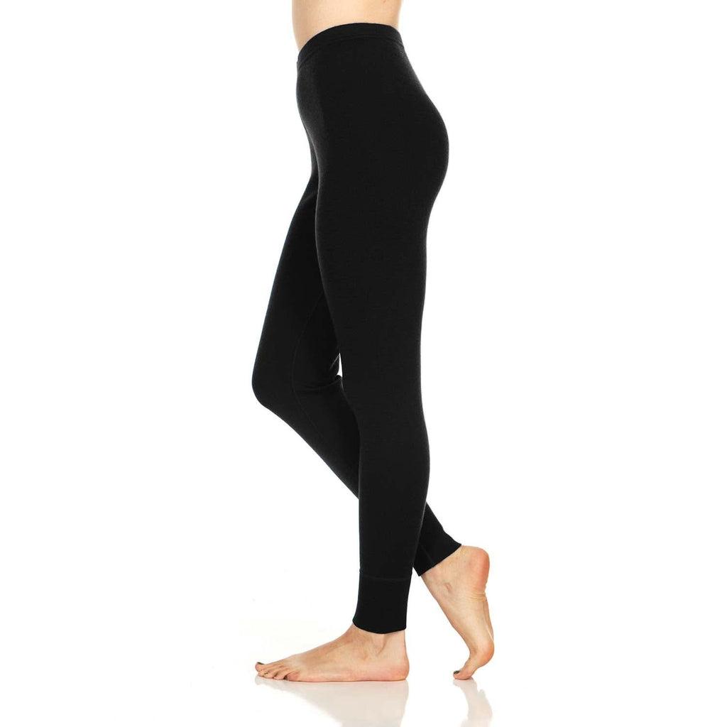 Midweight Women's Wool Bottom Thermal Base Layer - 100% Merino Wool