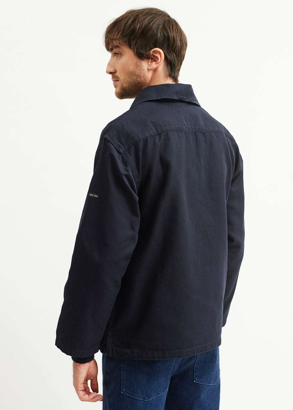 Saint James NEMO II - French Sailor Jacket | Cotton Canvas | Unisex Fit (NAVY)
