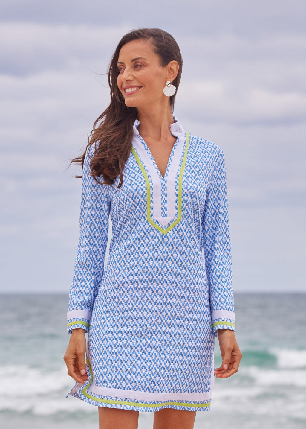 Cabana Life Seaside Pique Tunic Dress
