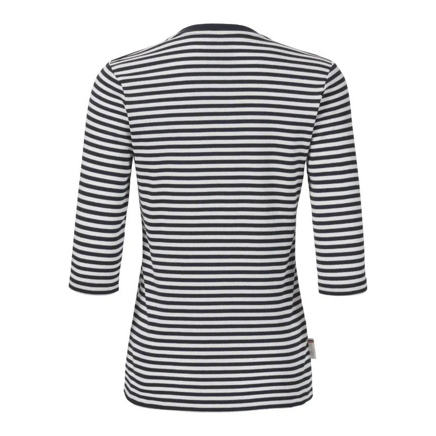 Musto Women's Classic V-Neck Stripe T-Shirt
