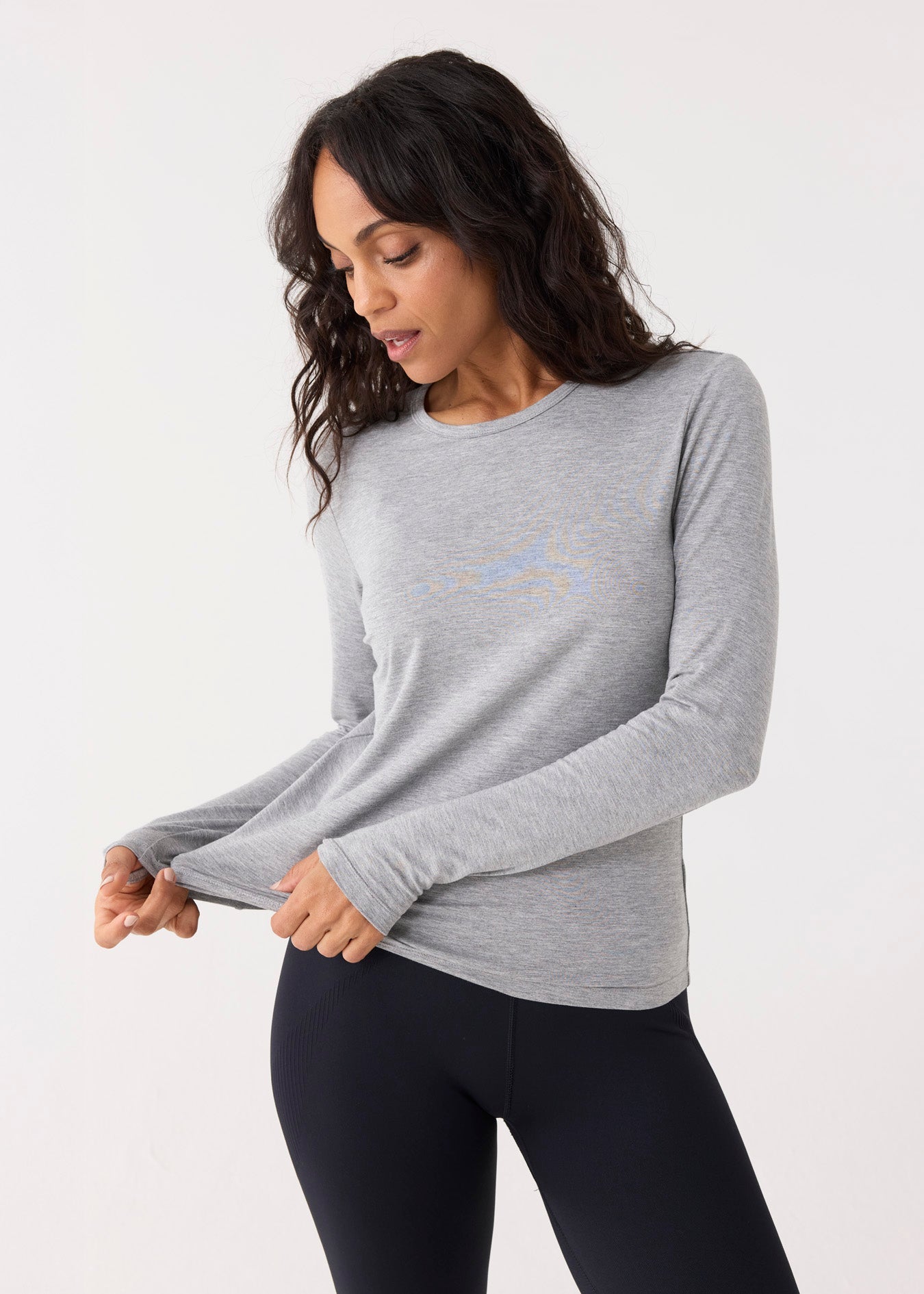 Cabana Life Bamboo Long Sleeve Top, Grey