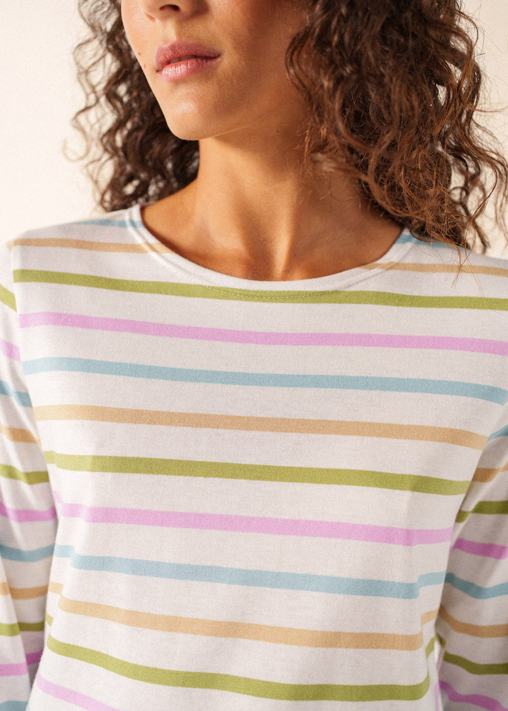 Saint James GALATHEE MULTICOLOR Breton Striped Top (ACCALMIE)