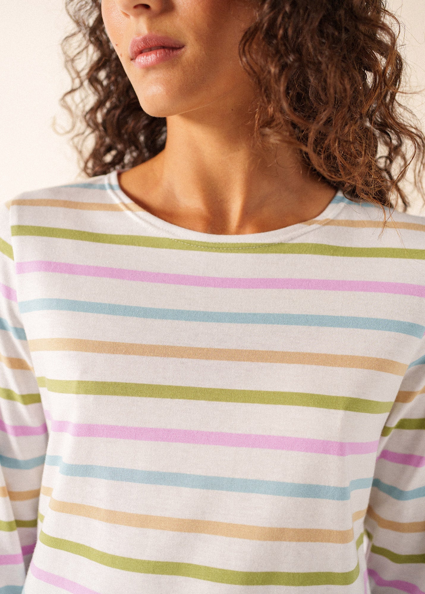 Saint James GALATHEE MULTICOLOR Breton Striped Top (ACCALMIE)