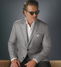 Patrick James Houndstooth Sport Coat, Black/White