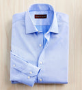 Patrick James Trim Fit Easy Care Dress Shirt, Light Blue