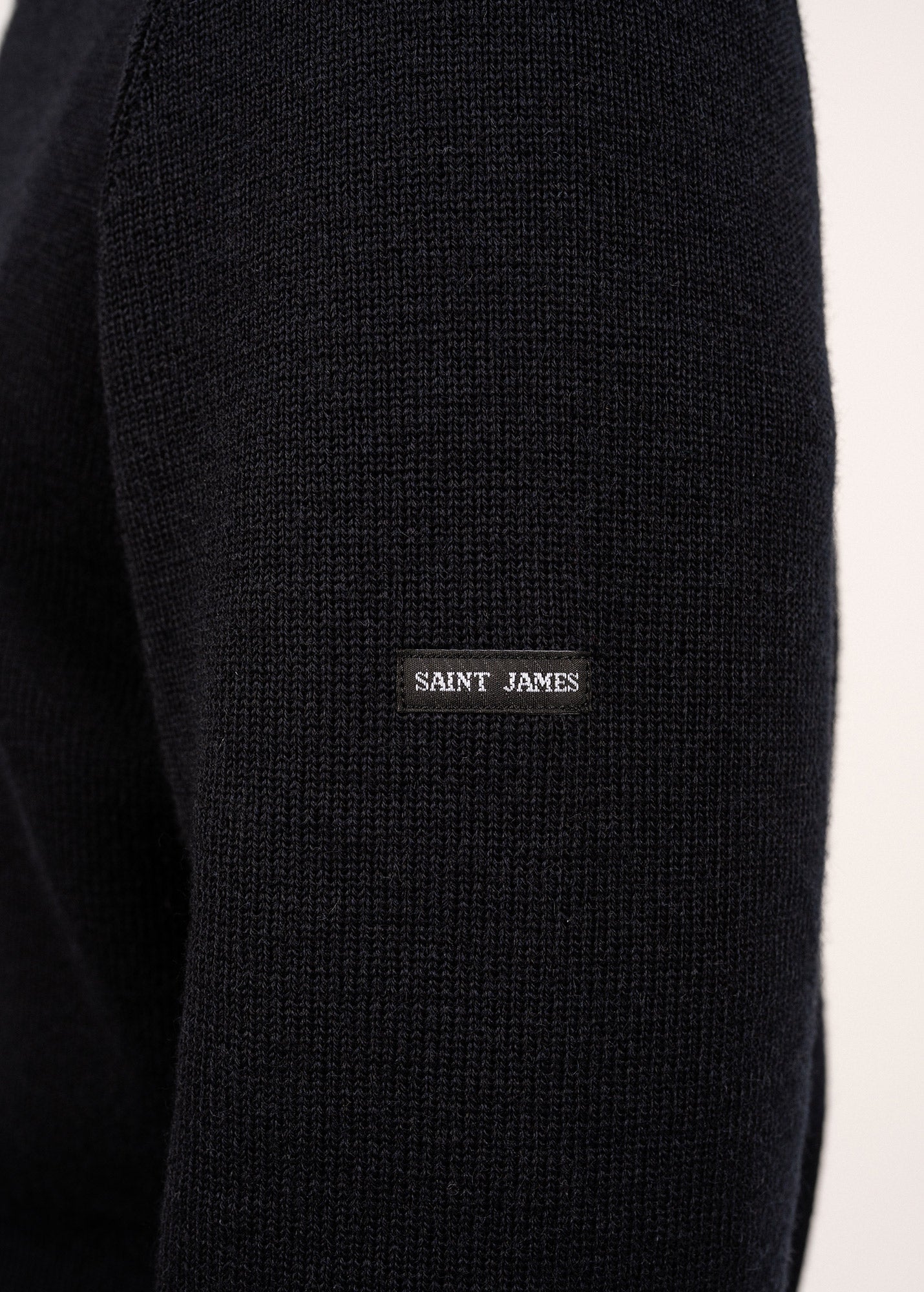 Saint James Locronan Iii Crew Neck Sweater For Men Straight Fit Navy