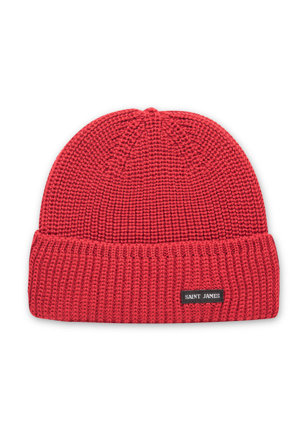 Saint James CANOT - Soft Wool Beanie in Purl Knit (MAROON)