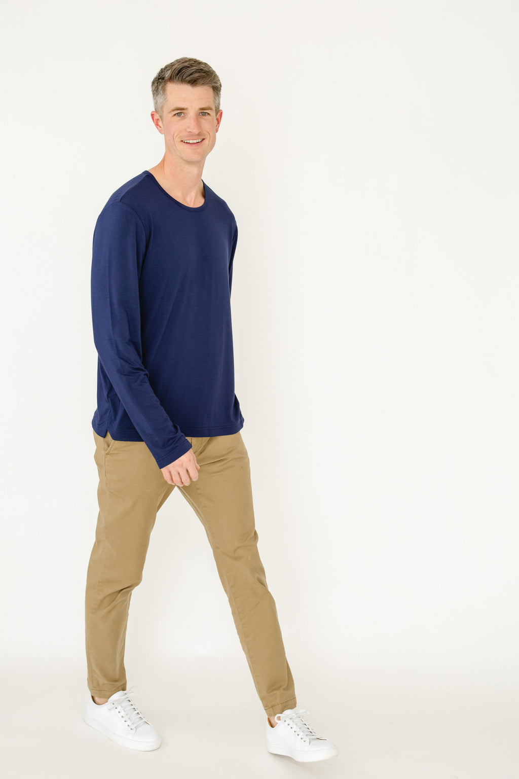 Cabana Life Bamboo Long Sleeve Sun Shirt, Navy