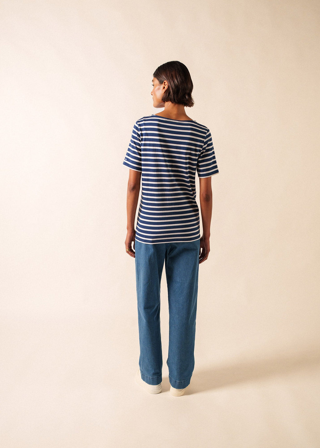 Saint James LEVANT MODERN Breton Shirt (NAVY / WHITE)