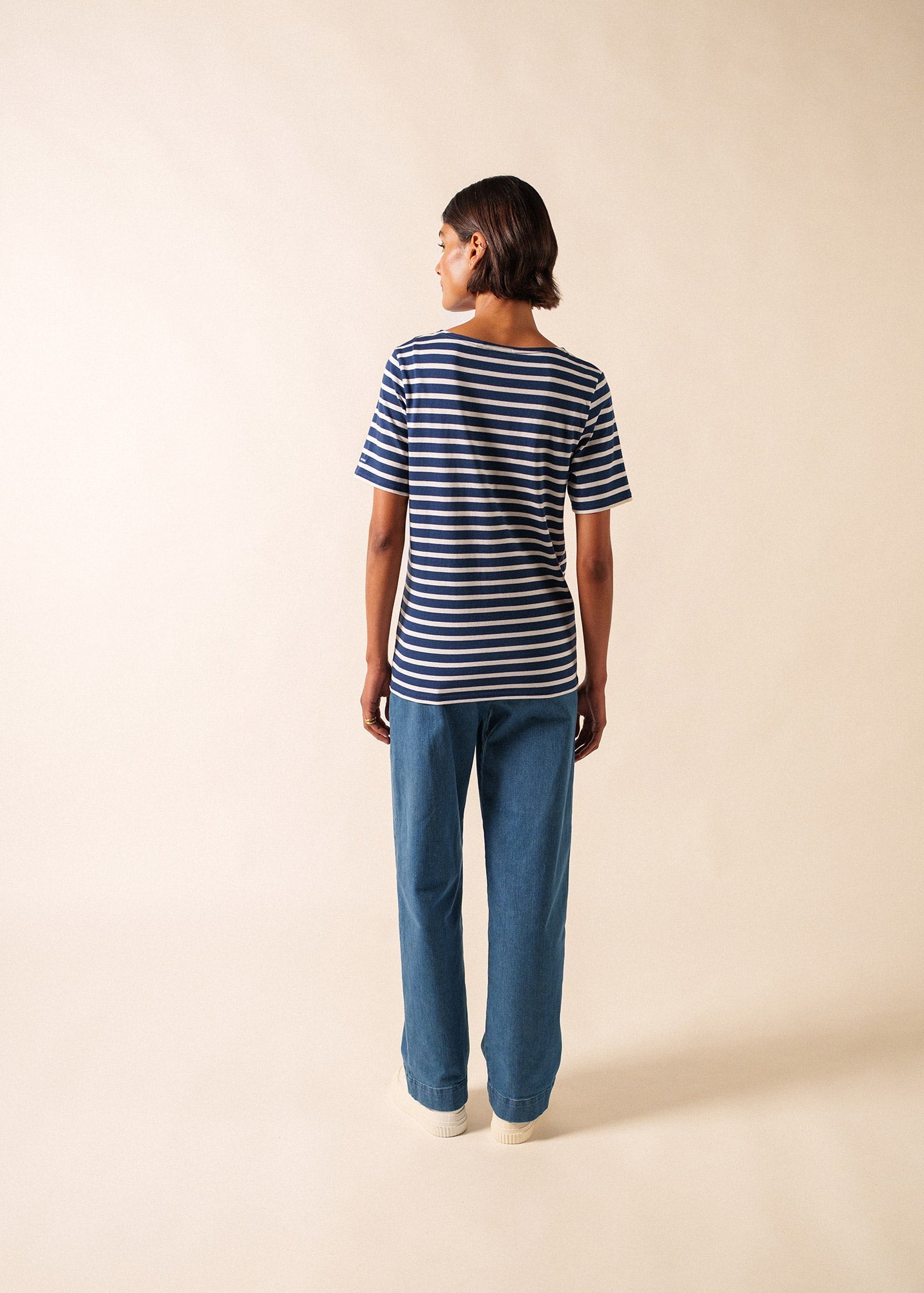 Saint James LEVANT MODERN Breton Shirt (NAVY / WHITE)