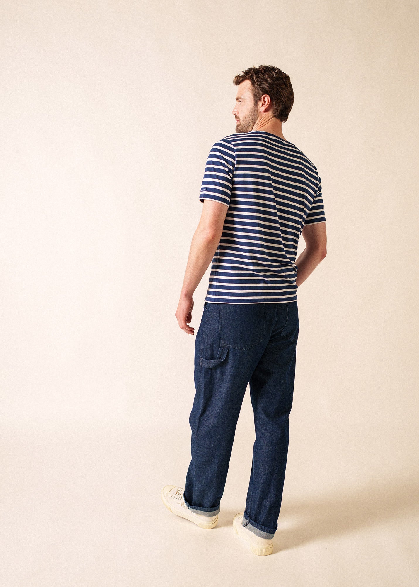 Saint James LEVANT MODERN Breton Shirt (NAVY / WHITE)