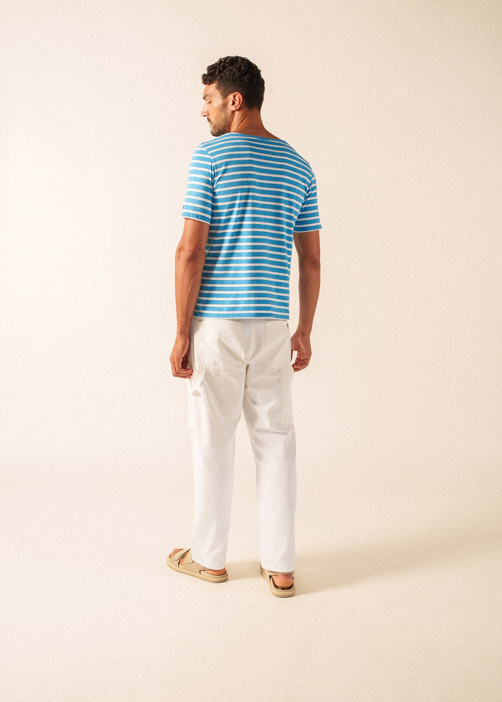 Saint James LEVANT MODERN Breton Shirt (CAPRI BLUE / WHITE)