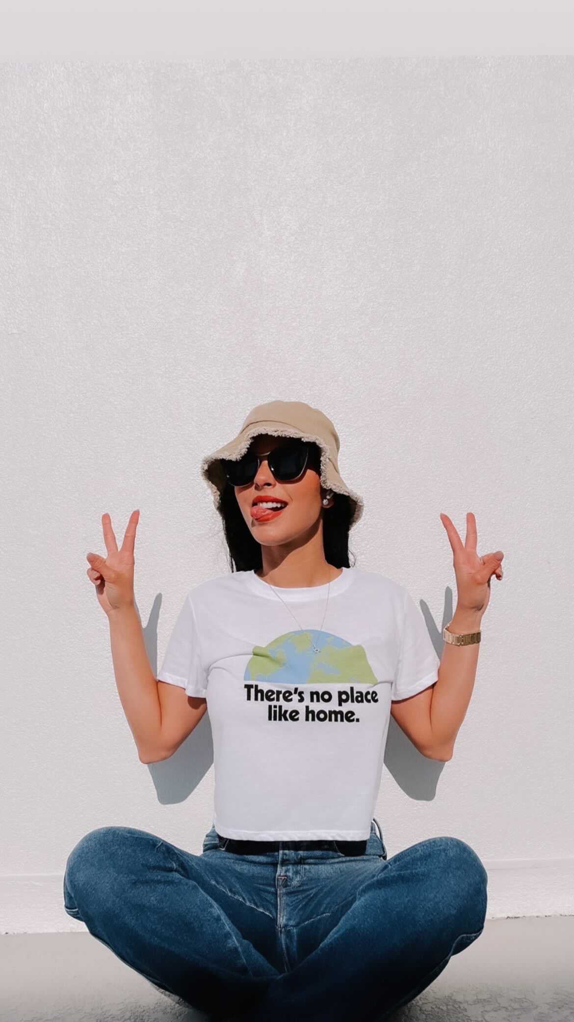 Bisous Sunglasses The Hannah Piano Black Gold