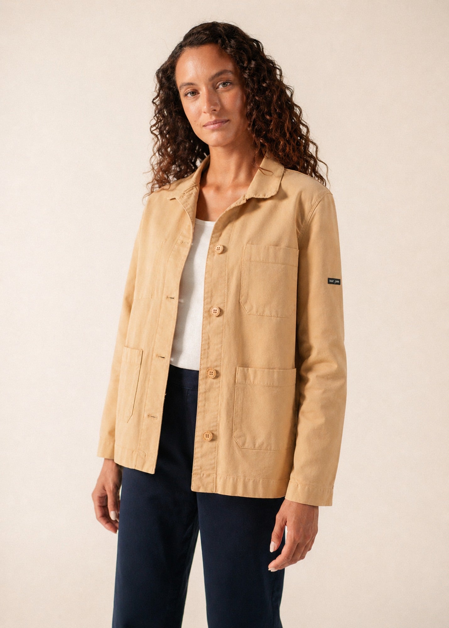 Saint James ALIZE French Chore Jacket (SAIL CANVAS)