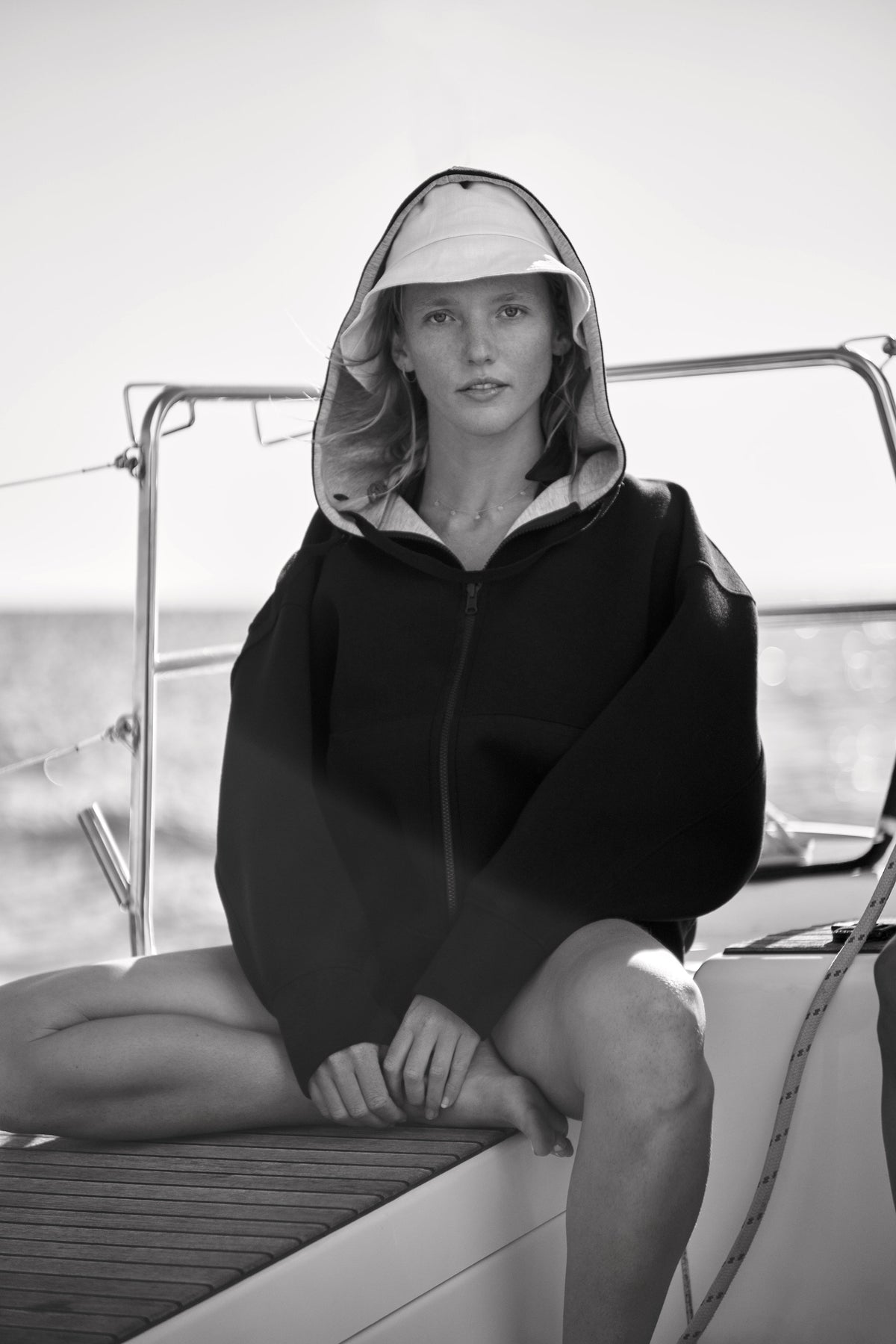 The Ansea Reversible Hoodie - Black