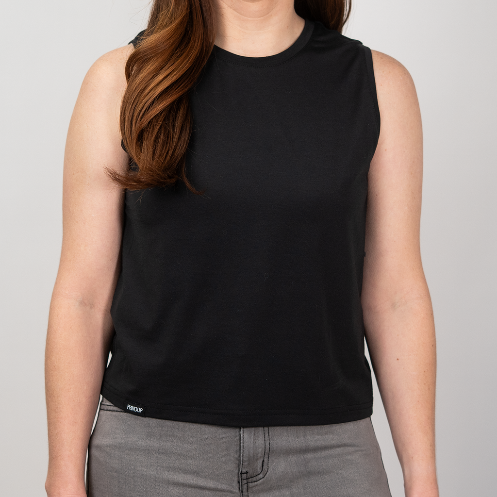 Cropped ActiviTANK - Pure Black