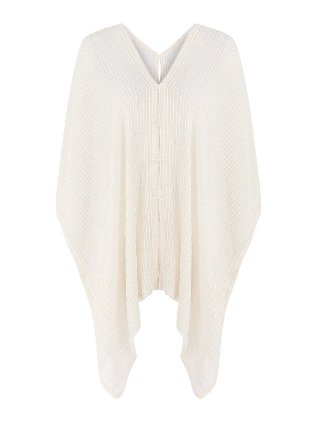 The Handloom Ava Kimono White Stripes
