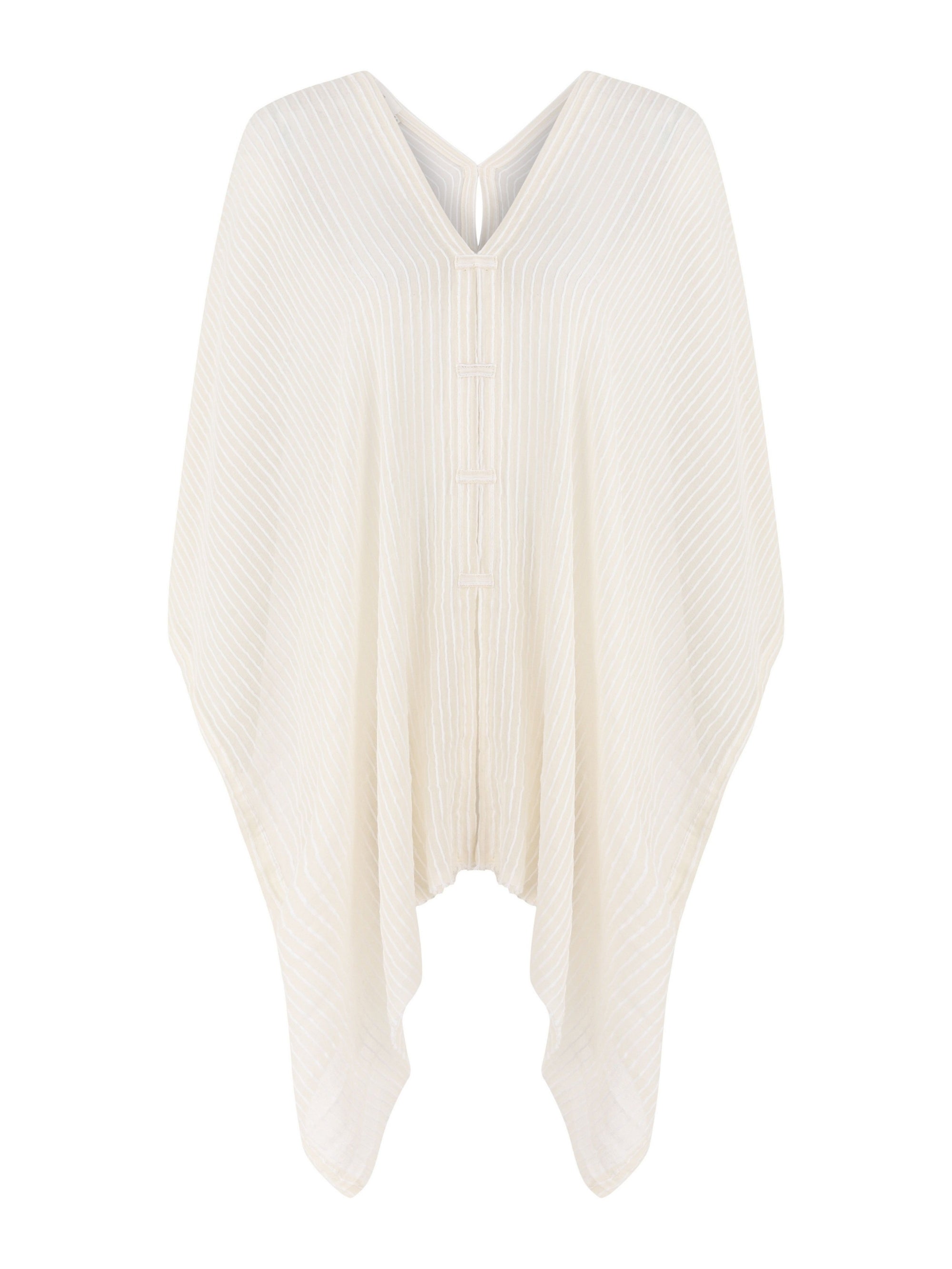 The Handloom Ava Kimono White Stripes