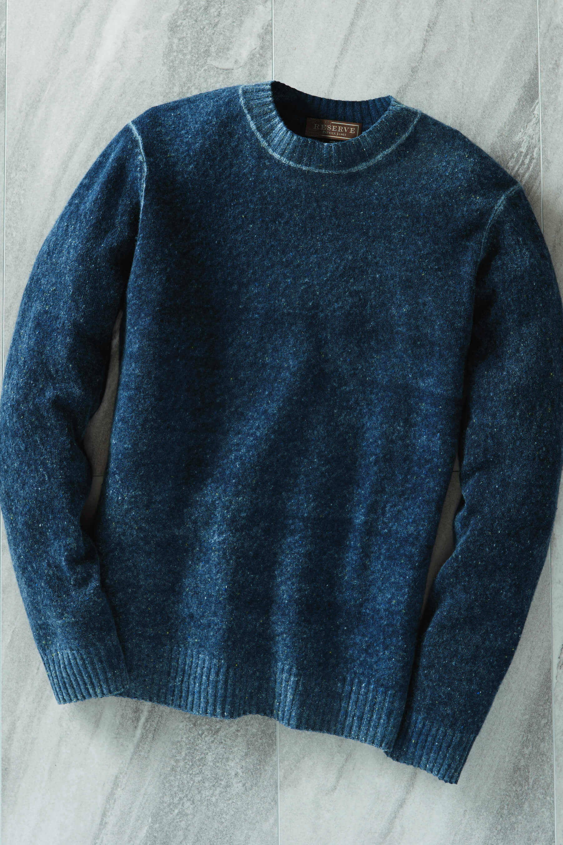 Reserve Long Sleeve Inked Faded Crewneck Sweater