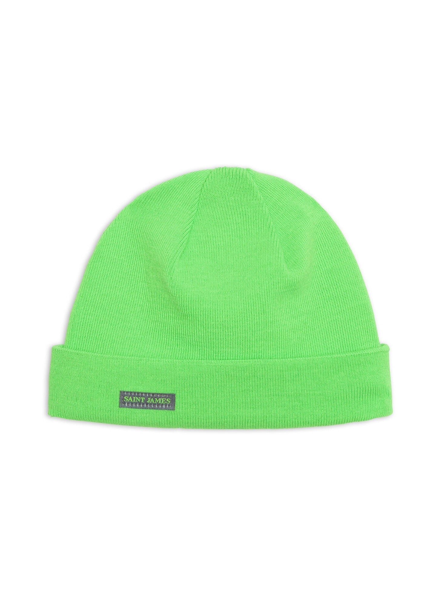 Saint James CARTIER - Nautical Wool Blend Beanie (NEON GREEN)