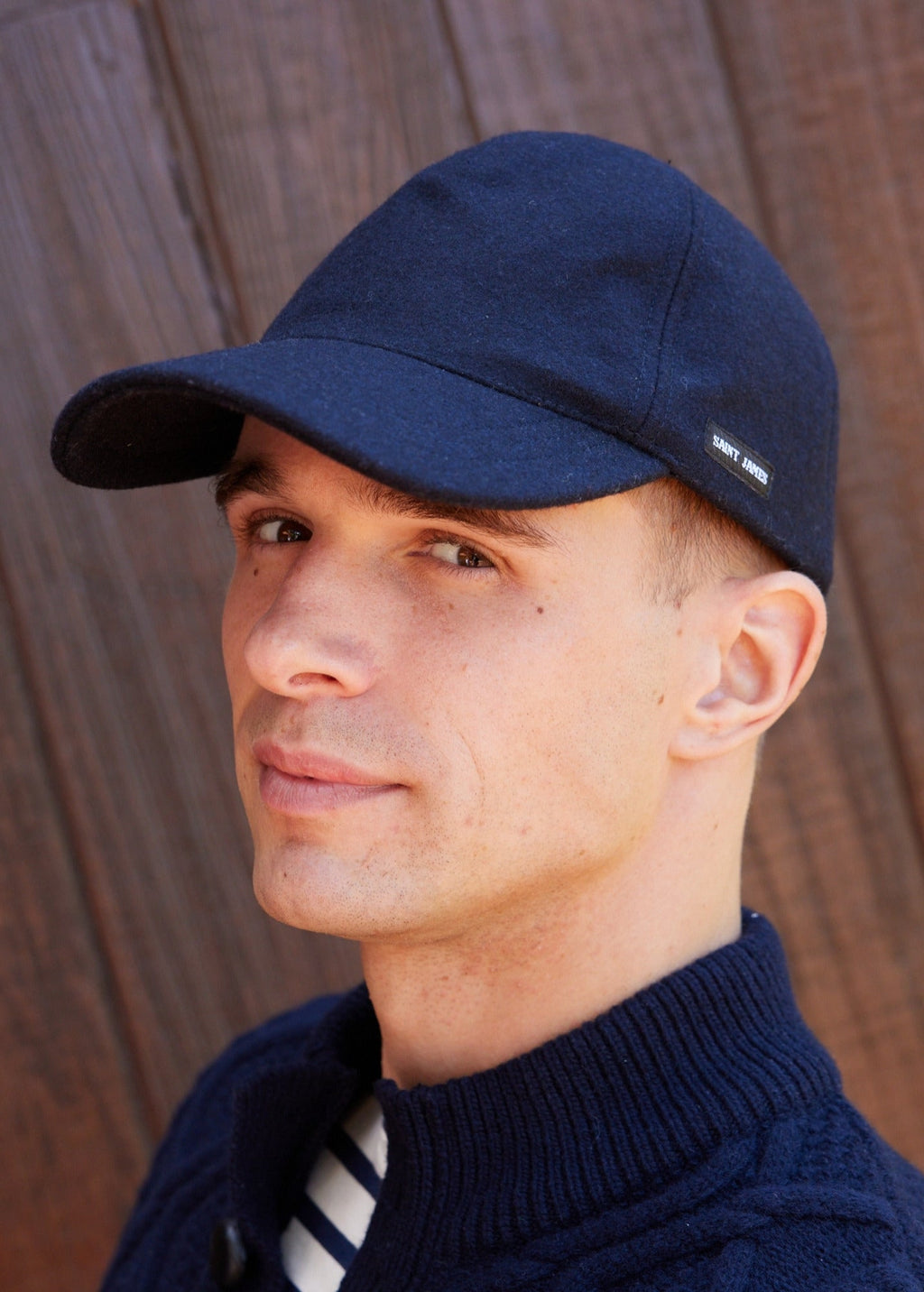 Saint James CASQUETTE DRAP - Wool Cloth Yachting Cap (NAVY)